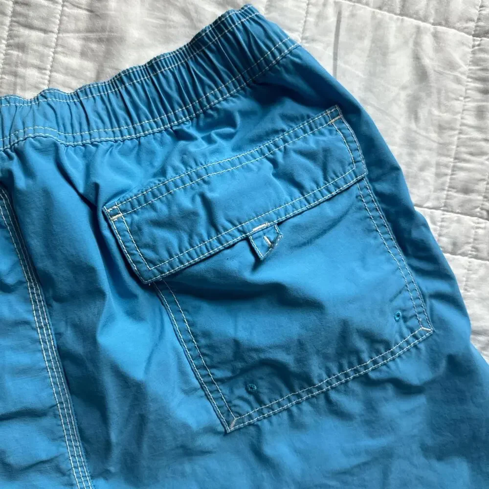 banana republic blue swim trunks‎ sz L board shorts beach resort